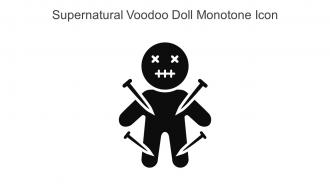 Supernatural Voodoo Doll Monotone Icon In Powerpoint Pptx Png And Editable Eps Format