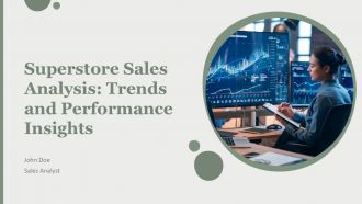 Superstore Sales Analysis Trends And Performance Insights PPT Guidelines AT