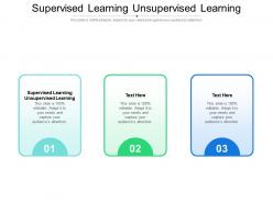 Supervised learning unsupervised learning ppt powerpoint presentation layouts summary cpb