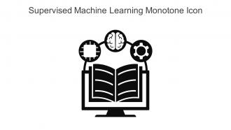 Supervised Machine Learning Monotone Icon In Powerpoint Pptx Png And Editable Eps Format
