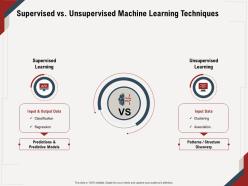 Supervised vs unsupervised machine learning techniques m661 ppt powerpoint presentation gallery format