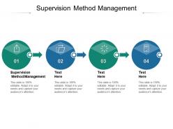 Supervision method management ppt powerpoint presentation icon mockup cpb