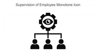 Supervision Of Employee Monotone Icon In Powerpoint Pptx Png And Editable Eps Format