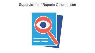 Supervision Of Reports Colored Icon In Powerpoint Pptx Png And Editable Eps Format