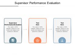 Supervisor performance evaluation ppt powerpoint presentation slides cpb