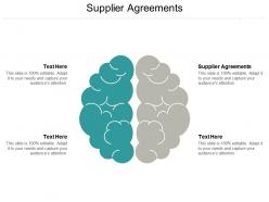 Supplier agreements ppt powerpoint presentation model graphics tutorials cpb