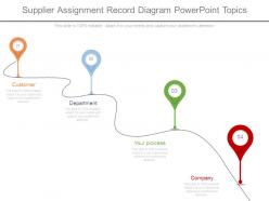 Supplier assignment record diagram powerpoint topics