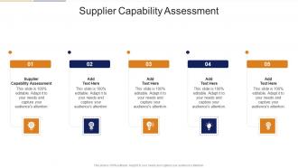 Supplier Capability Assessment In Powerpoint And Google Slides Cpb