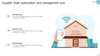 Supplier Chain Automation And Management Icon