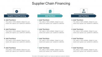 Supplier Chain Financing In Powerpoint And Google Slides Cpb