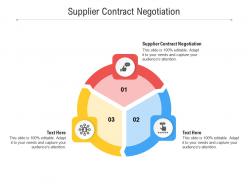 Supplier contract negotiation ppt powerpoint presentation inspiration graphics download cpb
