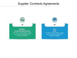Supplier contracts agreements ppt powerpoint presentation icon graphics download cpb