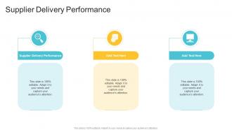 Supplier Delivery Performance In Powerpoint And Google Slides Cpb