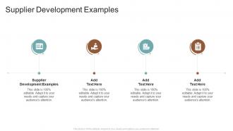 Supplier Development Examples In Powerpoint And Google Slides Cpb