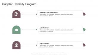 Supplier Diversity Program In Powerpoint And Google Slides Cpb