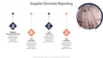 Supplier Diversity Reporting In Powerpoint And Google Slides Cpb