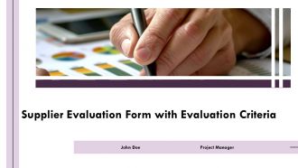 Supplier Evaluation Form With Evaluation Criteria PPT Guidelines AT