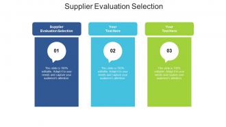 Supplier evaluation selection ppt powerpoint presentation summary diagrams cpb
