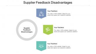 Supplier feedback disadvantages ppt powerpoint presentation infographic template cpb