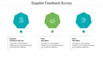 Supplier feedback survey ppt powerpoint presentation styles outline cpb