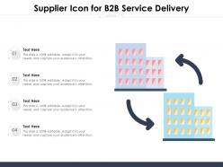 Supplier icon for b2b service delivery