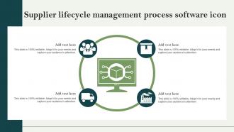 Supplier Lifecycle Management Process Software Icon