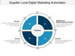 Supplier local digital marketing automation ppt powerpoint presentation outline structure cpb