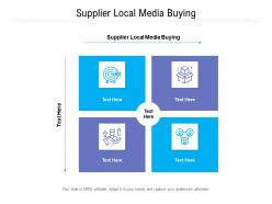 Supplier local media buying ppt powerpoint presentation infographics grid cpb