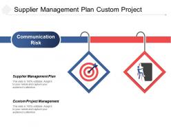 Supplier management plan custom project management communication risk cpb