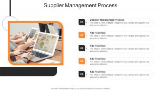 Supplier Management Process In Powerpoint And Google Slides Cpb
