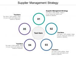 Supplier management strategy ppt powerpoint presentation pictures microsoft cpb