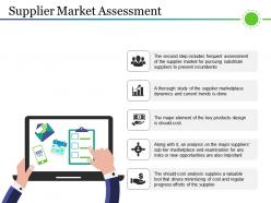 Supplier market assessment ppt design templates