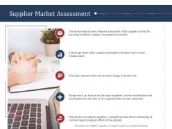 Supplier market assessment scm performance measures ppt sample