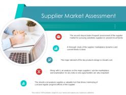 Supplier market assessment supply chain management architecture ppt graphics