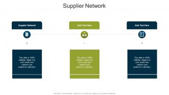 Supplier Network In Powerpoint And Google Slides Cpb