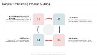 Supplier Onboarding Process Auditing In Powerpoint And Google Slides Cpb