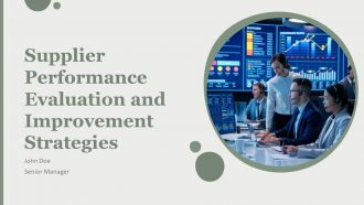 Supplier Performance Evaluation And Improvement Strategies PPT Slides AT