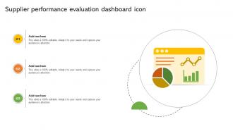Supplier Performance Evaluation Dashboard Icon