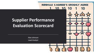 Supplier Performance Evaluation Scorecard PPT Example AT