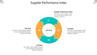 Supplier performance index ppt powerpoint presentation file rules cpb