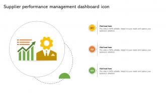 Supplier Performance Management Dashboard Icon