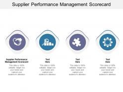 Supplier performance management scorecard ppt powerpoint presentation infographic template slides cpb