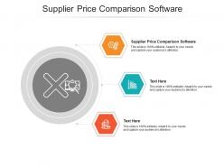 Supplier price comparison software ppt powerpoint presentation infographics files cpb