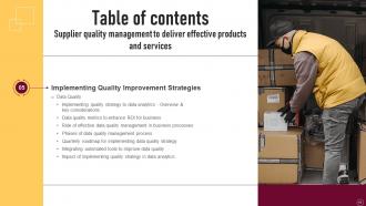 Supplier Quality Management To Deliver Effective Products And Services Strategy CD V Attractive Appealing