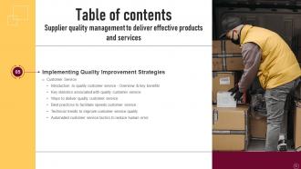 Supplier Quality Management To Deliver Effective Products And Services Strategy CD V Slides Informative