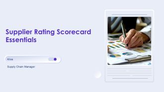 Supplier Rating Scorecard Essentials PPT Structure AT