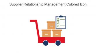 Supplier Relationship Management Colored Icon In Powerpoint Pptx Png And Editable Eps Format