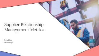 Supplier Relationship Management Metrics PPT Outline AT