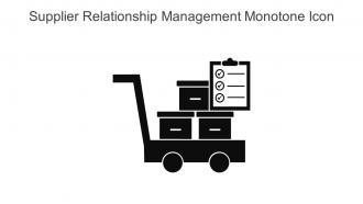 Supplier Relationship Management Monotone Icon In Powerpoint Pptx Png And Editable Eps Format