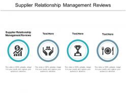 Supplier relationship management reviews ppt powerpoint presentation inspiration show cpb